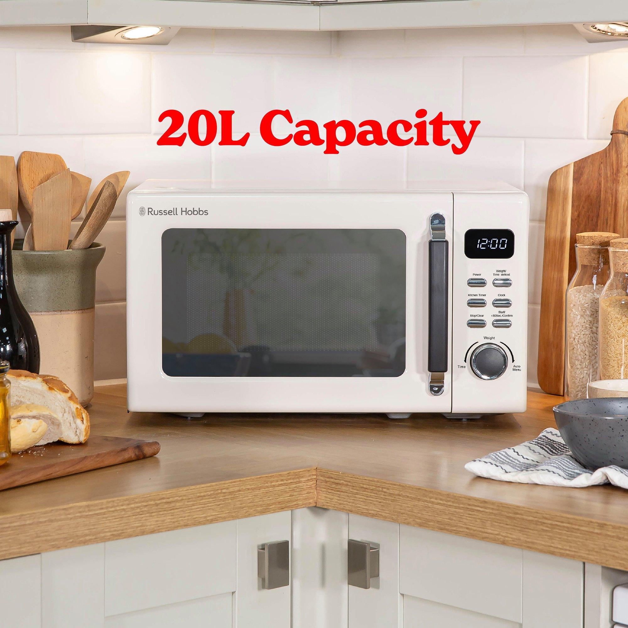 Cream - Russell Hobbs - RHM2026C Stylevia Digital Microwave 20L Cream - 4