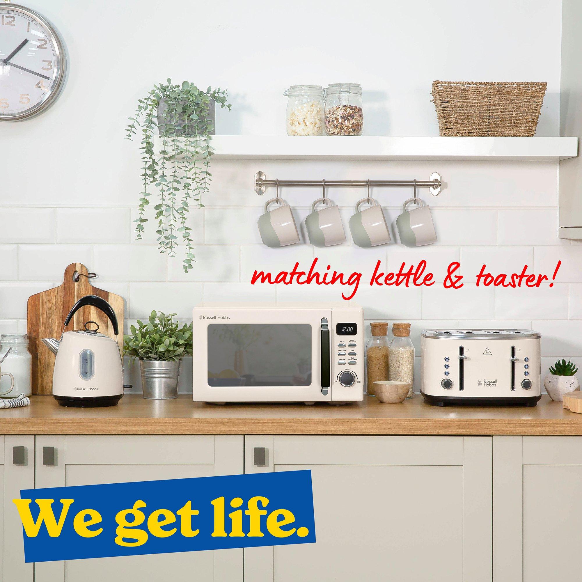 Cream - Russell Hobbs - RHM2026C Stylevia Digital Microwave 20L Cream - 7