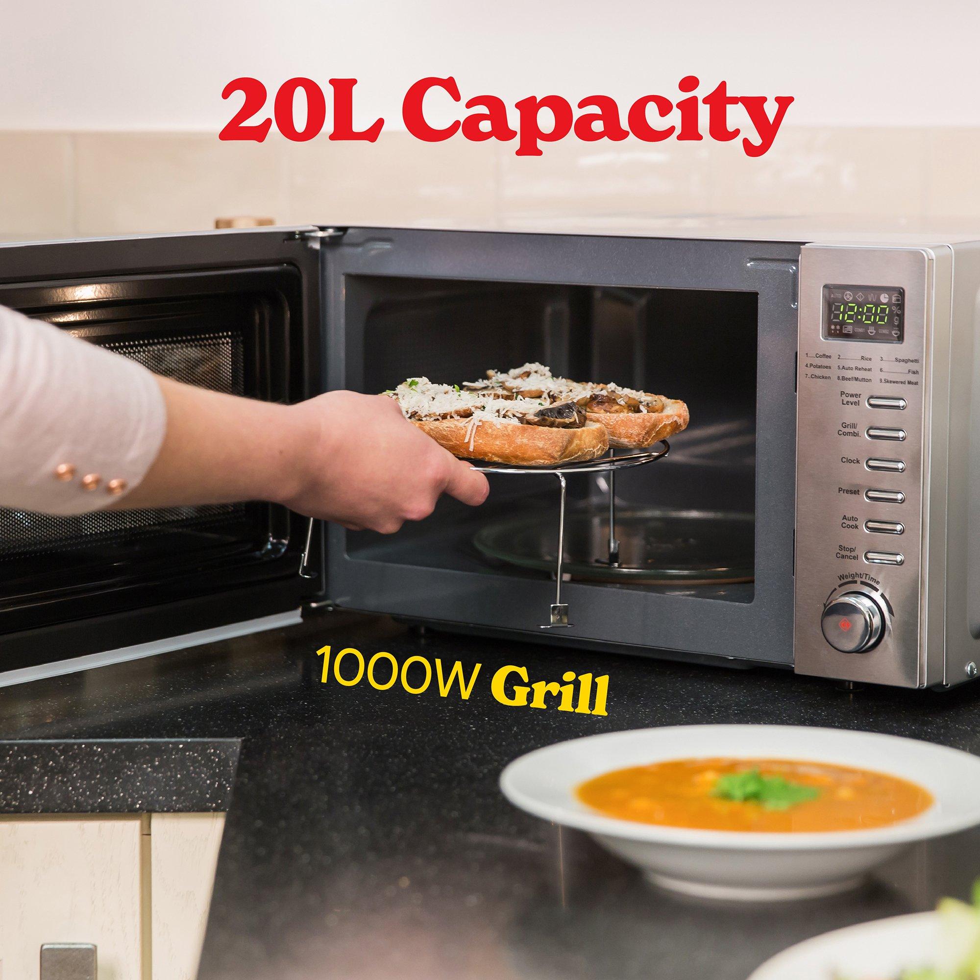 Stainless Steel - Russell Hobbs - RHM2031 20 Litre Digital Microwave with Grill - 4