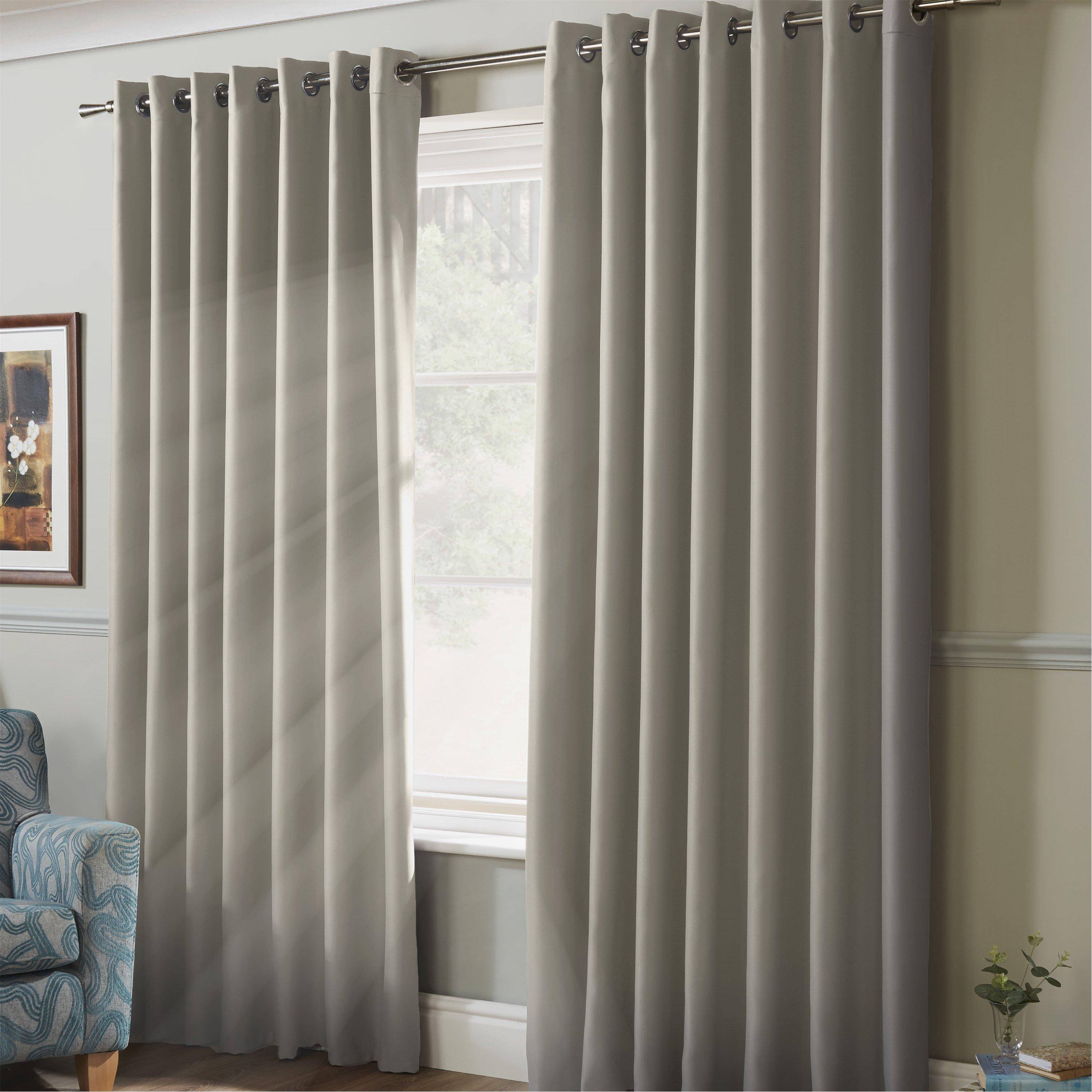 100% Blackout Ring Top Eyelet Curtains