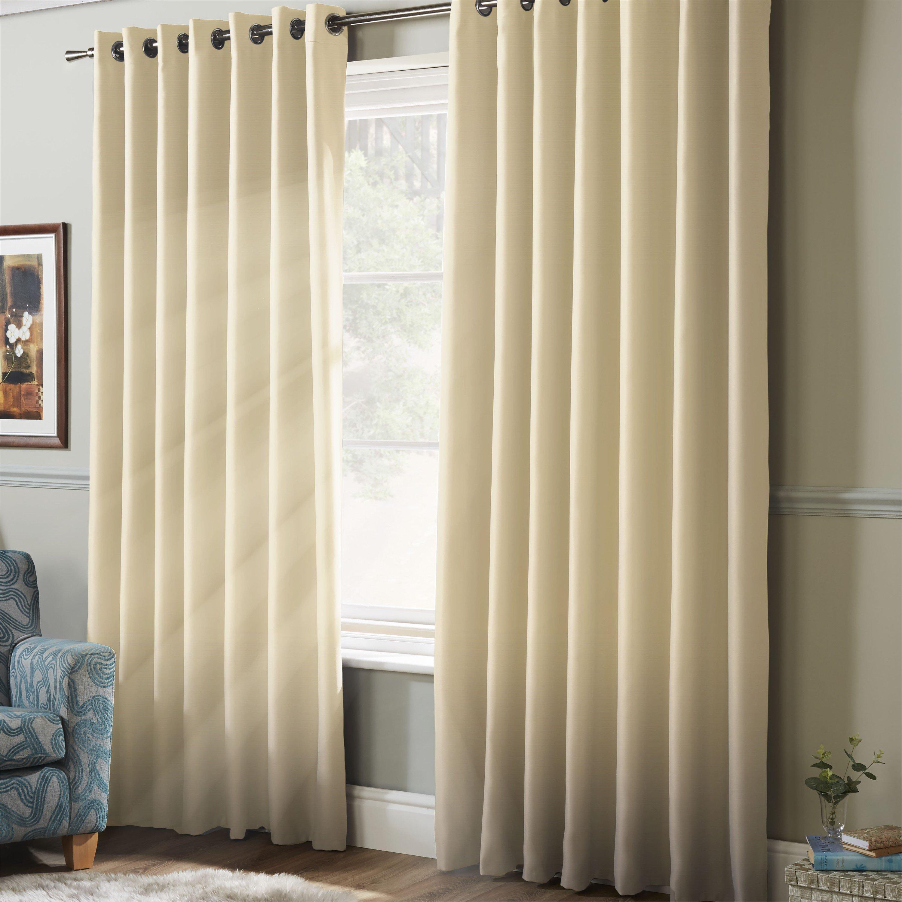 100% Blackout Ring Top Eyelet Curtains