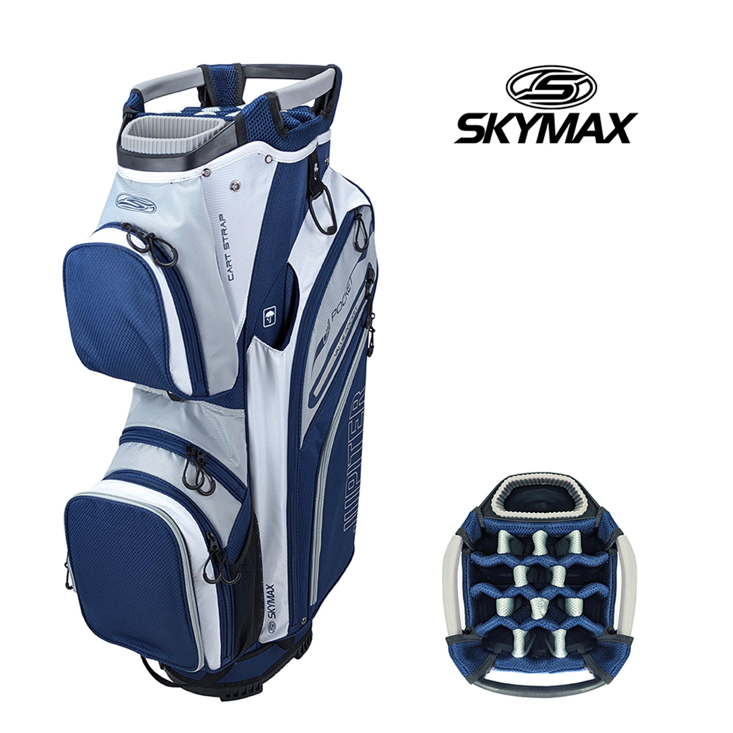Navy/White/Grey - Skymax - Skymax Jupiter Rain Dry Cart Bag