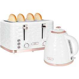 HOMCOM HOMCOM Kettle and 4 Slice Toaster Set