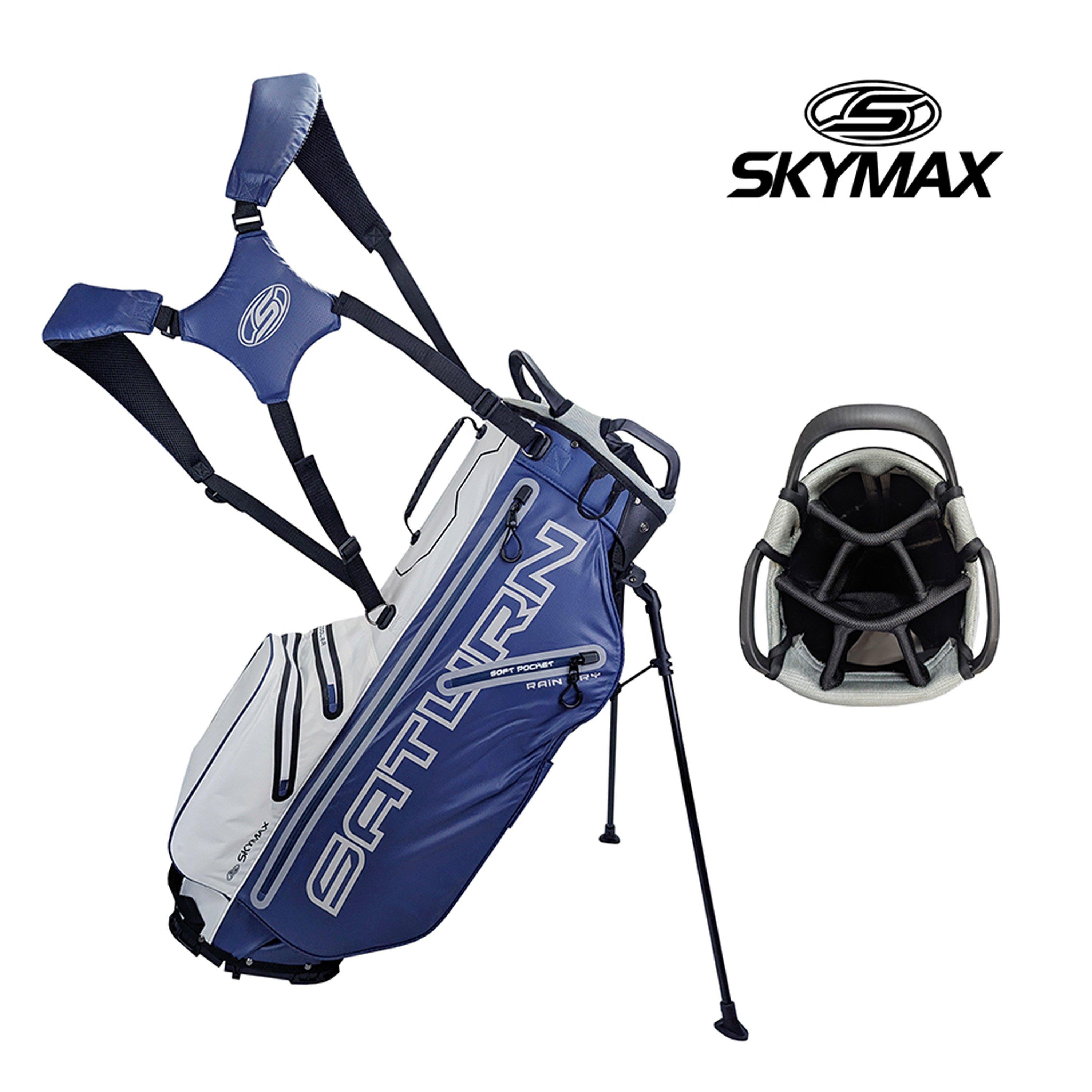 Navy/Grey/White - Skymax - Skymax Saturn Rain Dry Hybrid Stand Bag - 1