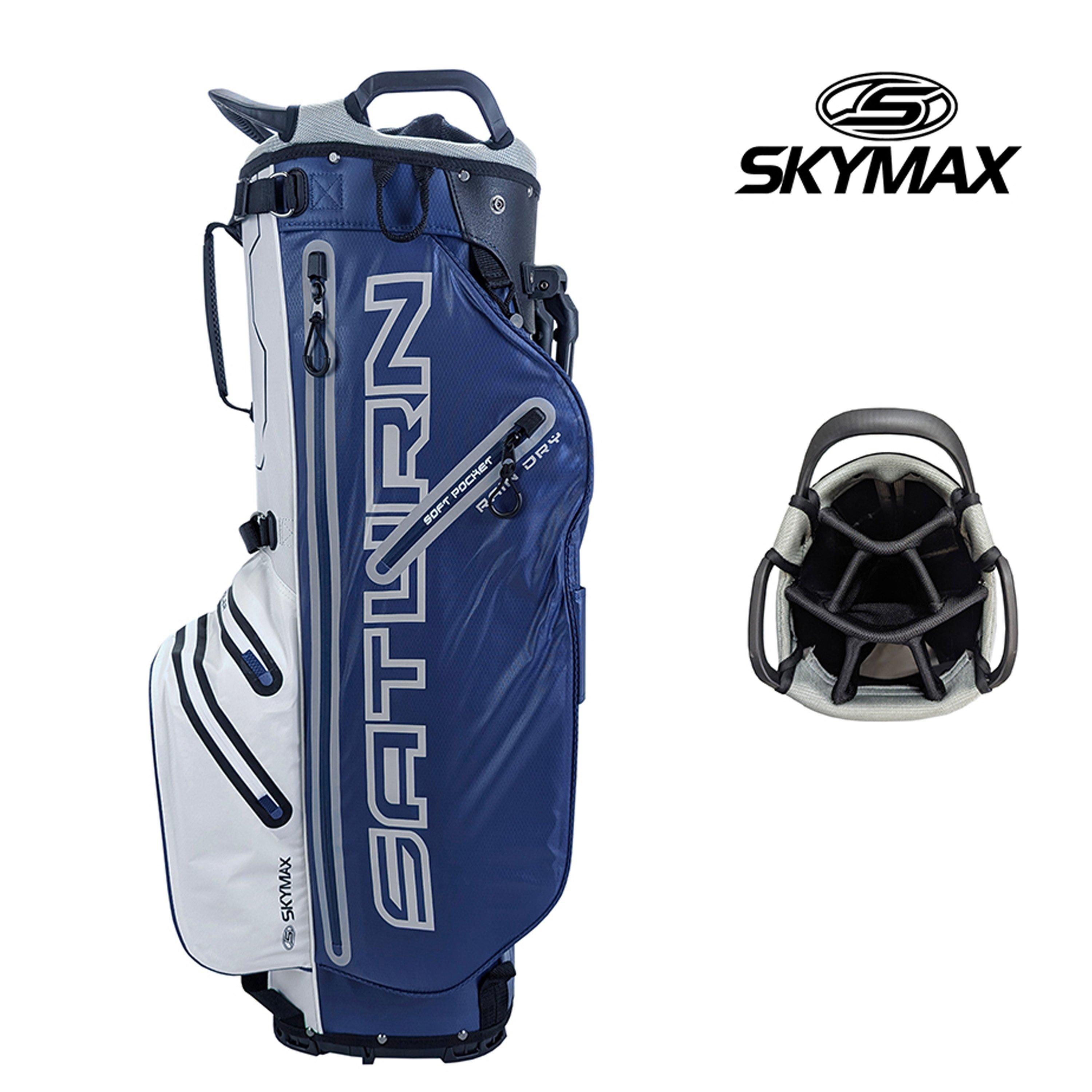 Navy/Grey/White - Skymax - Skymax Saturn Rain Dry Hybrid Stand Bag - 2