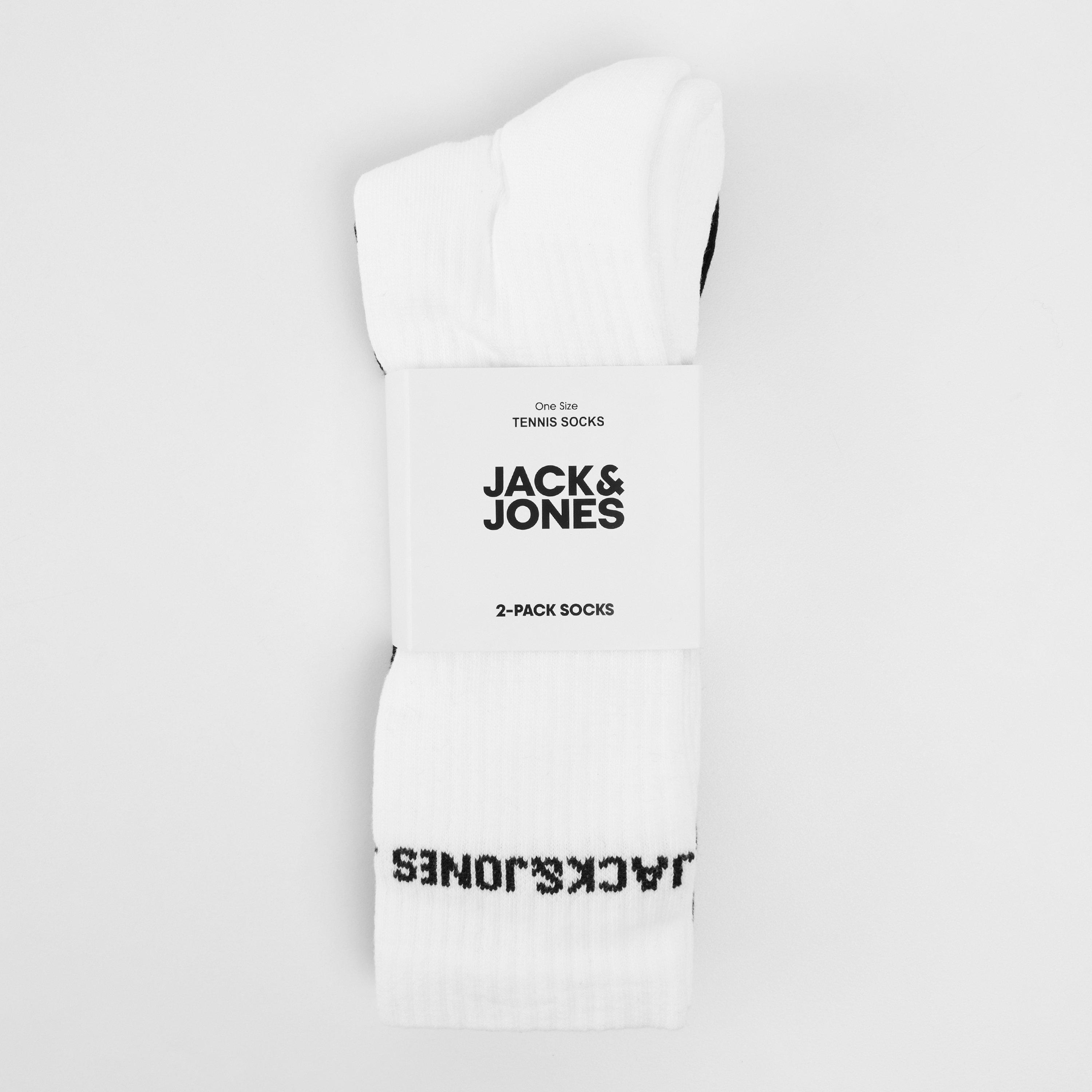 Jack And Jones Men's Basic Crew Socks - White