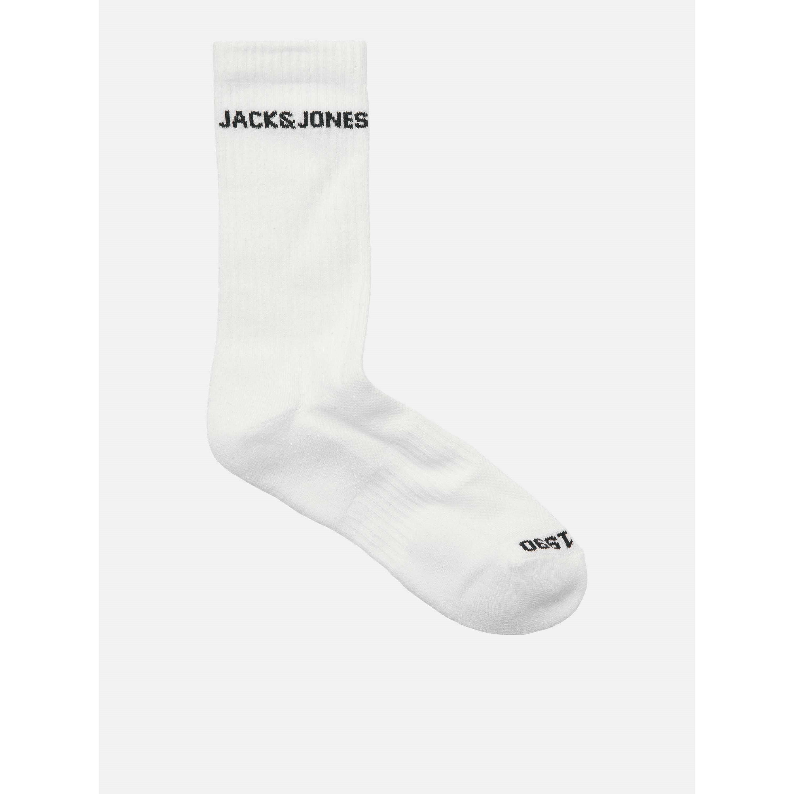 Blac/White - Jack and Jones - Men's Basic Crew Socks - 2