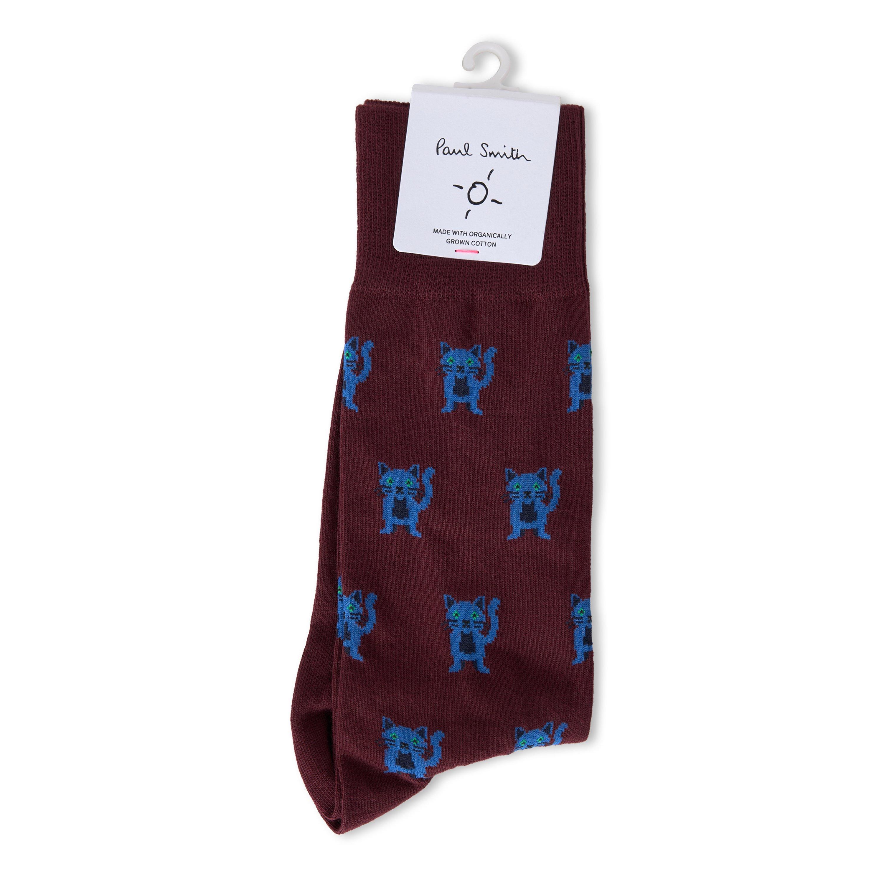 RED - Paul Smith - PS MEN SOCK MIRO CAT Red - 2