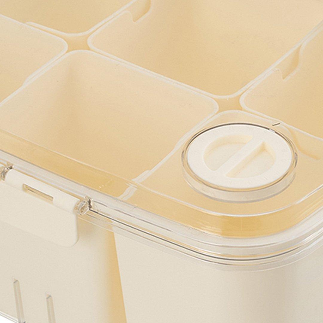 Cream2 - LIFE IDEAS - 2pcs Airtight Fridge Storage Container - 13