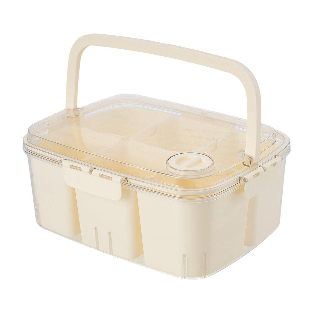 Cream2 - LIFE IDEAS - 2pcs Airtight Fridge Storage Container - 8