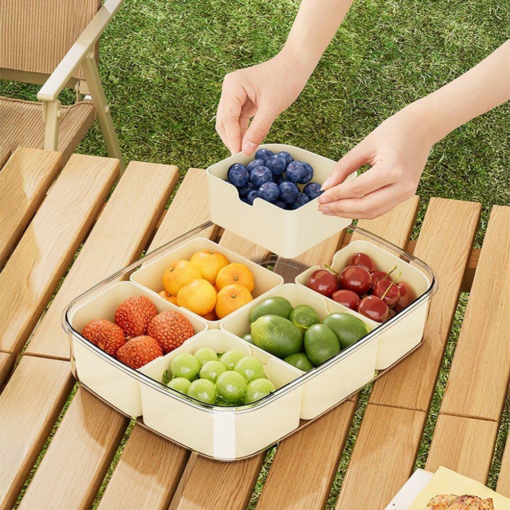 Cream1 - LIFE IDEAS - 2pcs Airtight Fridge Storage Container - 2
