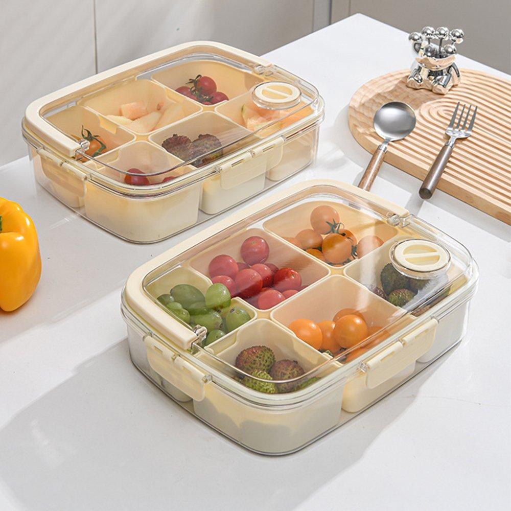 Cream1 - LIFE IDEAS - 2pcs Airtight Fridge Storage Container - 14