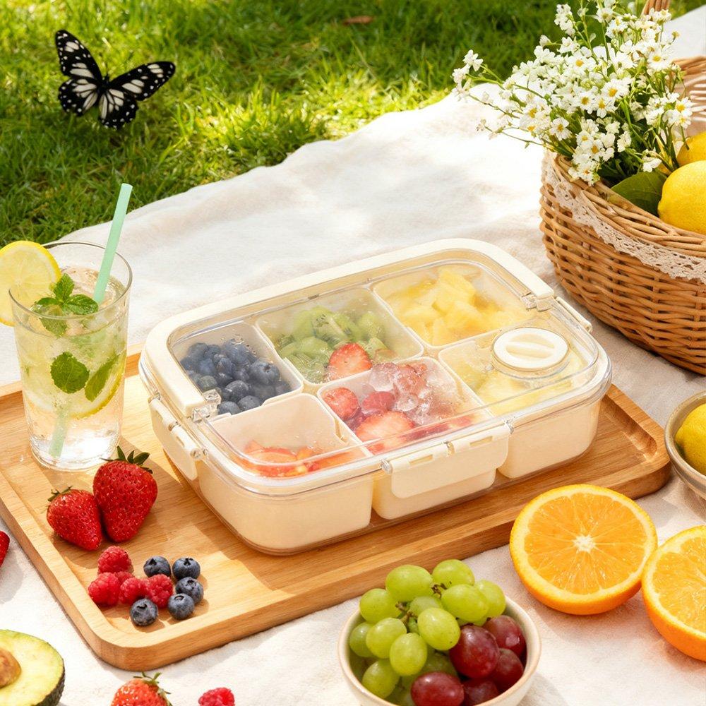 Cream1 - LIFE IDEAS - 2pcs Airtight Fridge Storage Container - 3