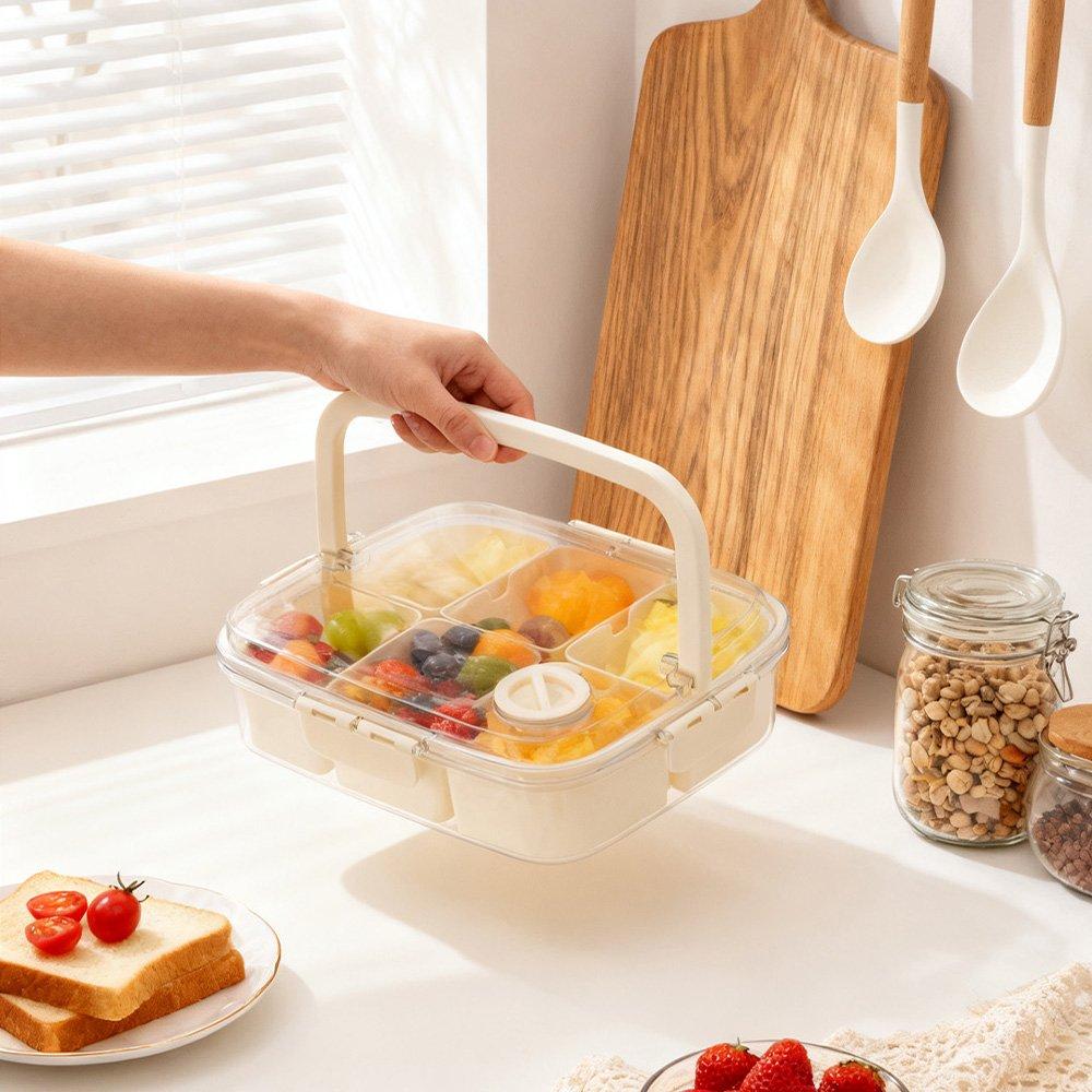 Cream1 - LIFE IDEAS - 2pcs Airtight Fridge Storage Container - 4