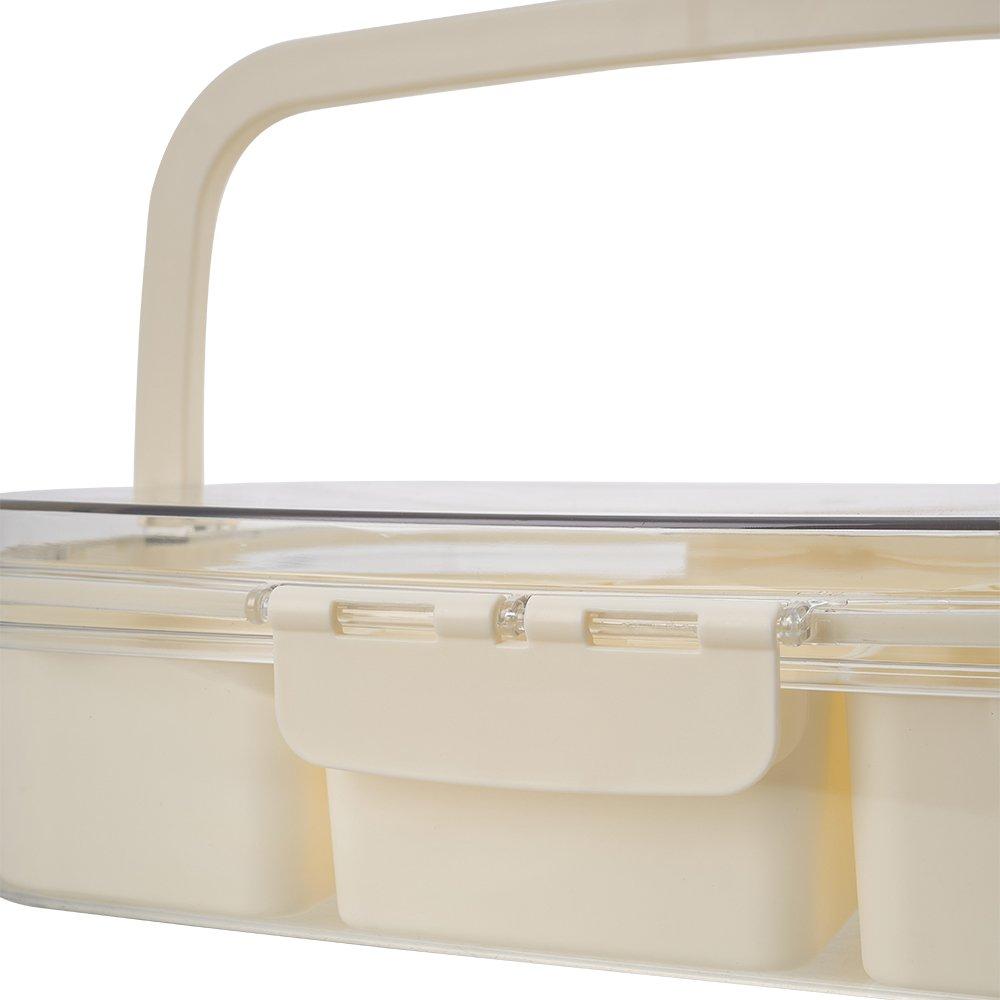 Cream1 - LIFE IDEAS - 2pcs Airtight Fridge Storage Container - 9