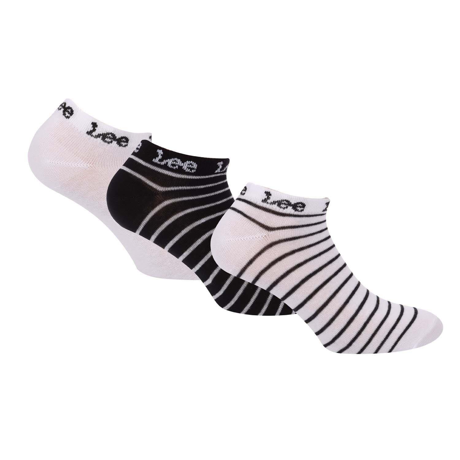 Lee Women's 3 Pack Of Trainer Liner Socks - White - 4-7