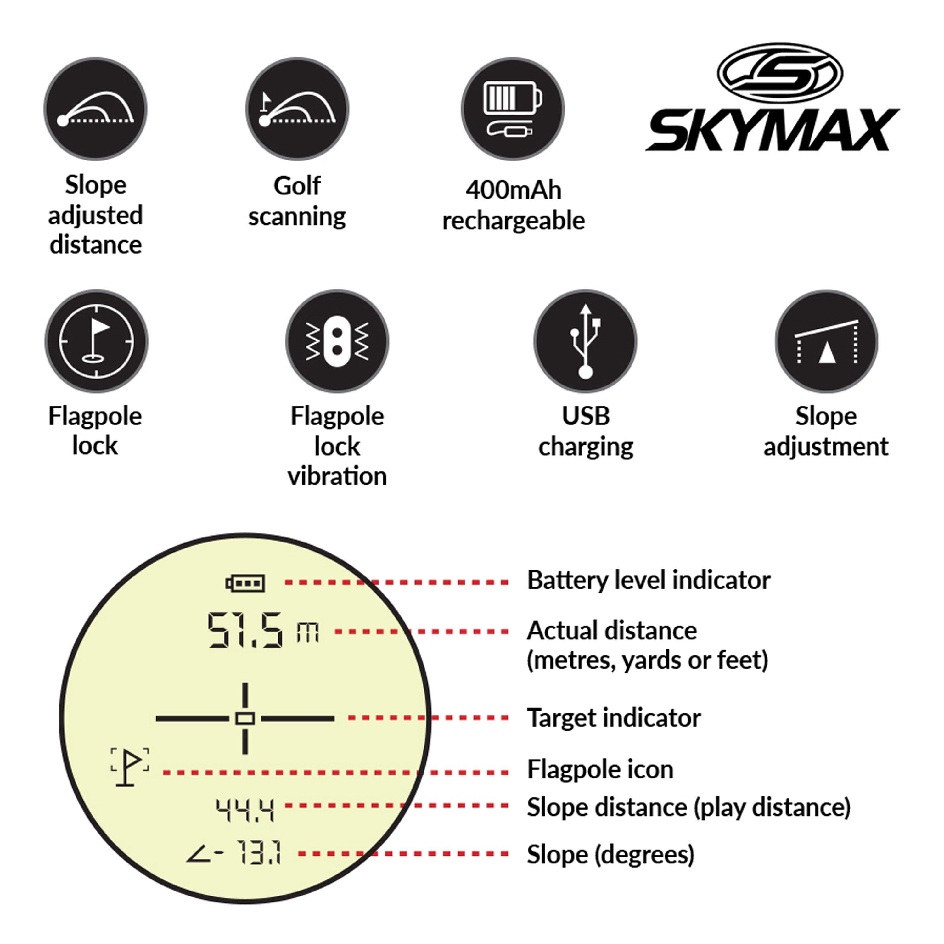 Black/Red - Skymax - Skymax Mini Golf Rangefinder - 4