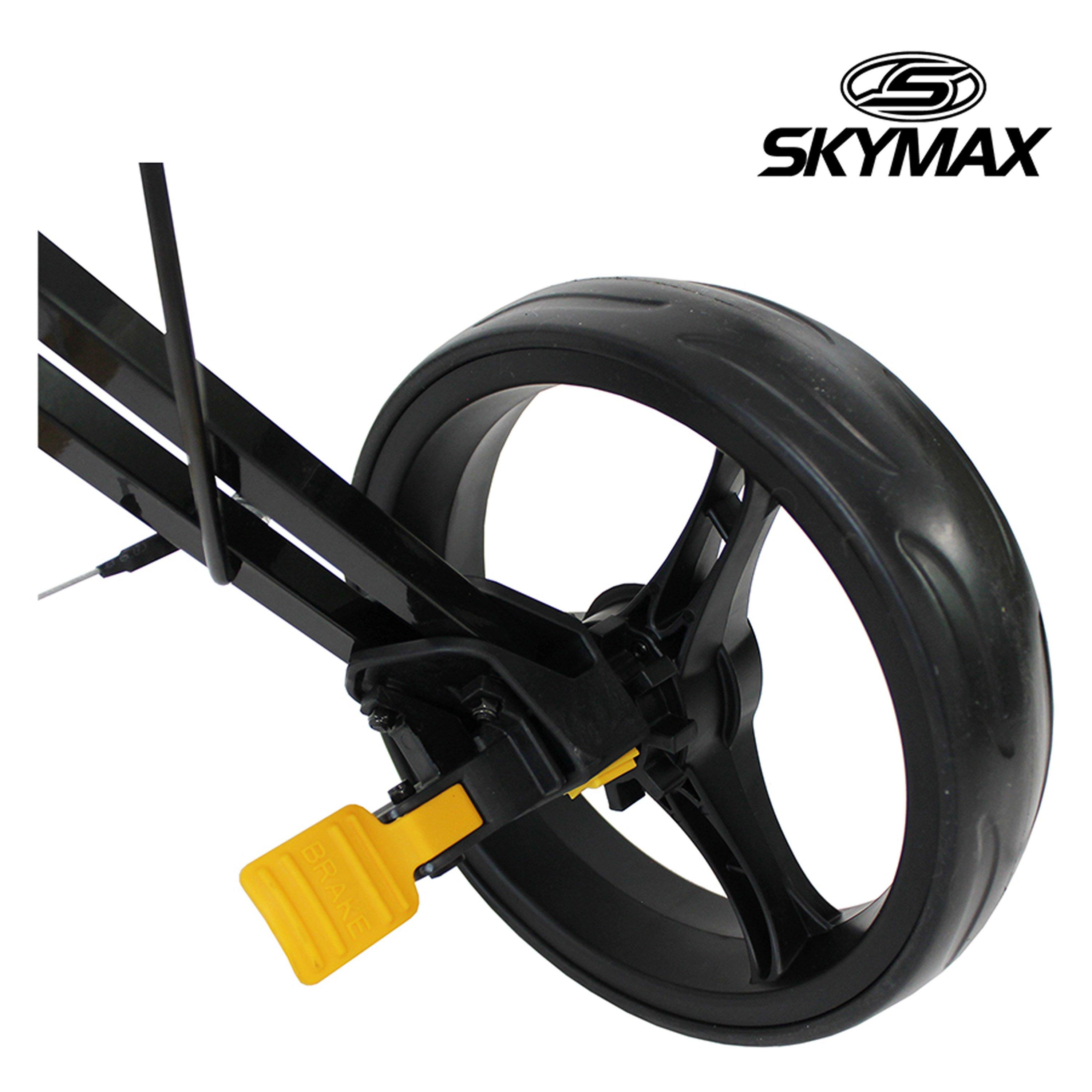 Black/Yellow - Skymax - Skymax Trimaster 3-Wheel Golf Trolley - 2