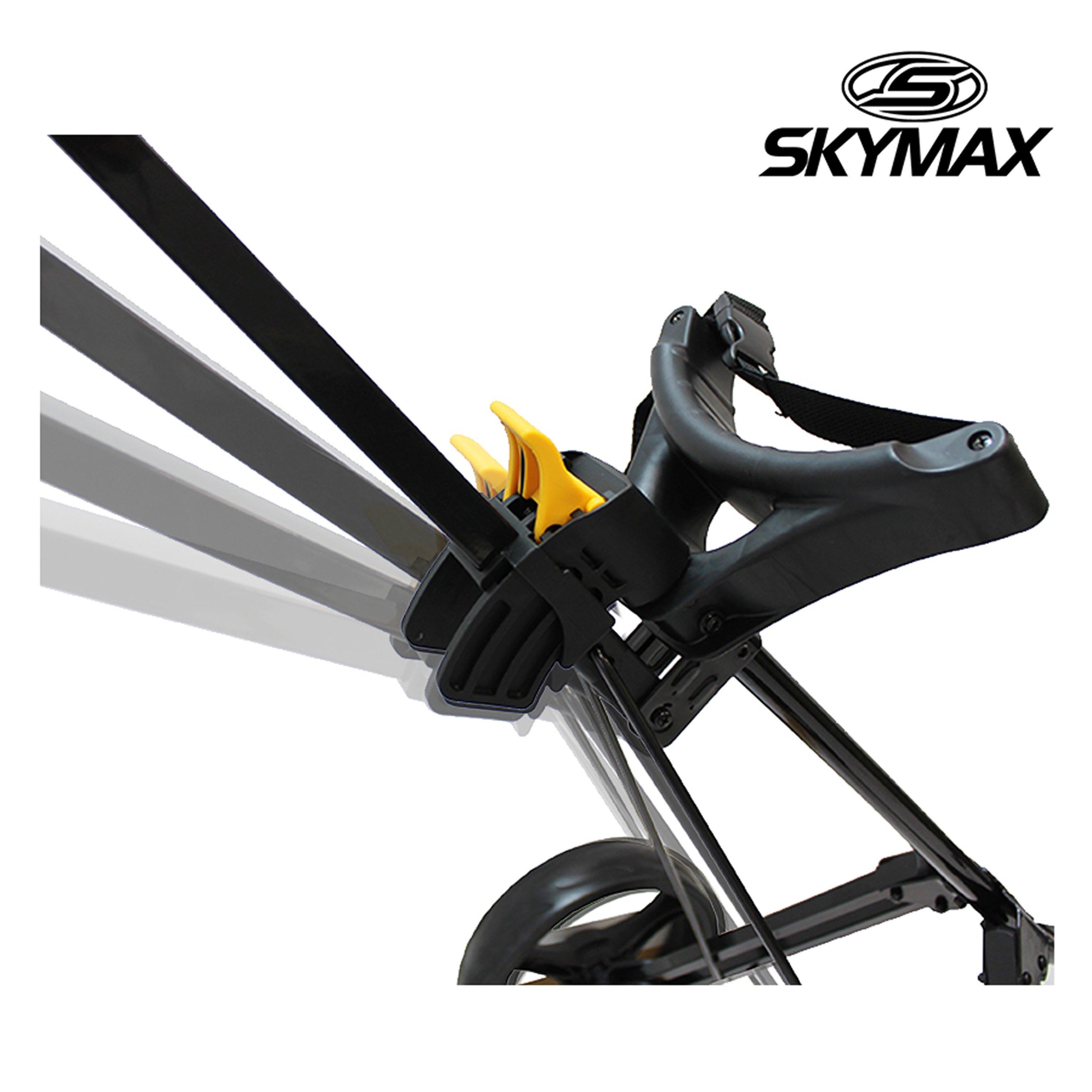 Black/Yellow - Skymax - Skymax Trimaster 3-Wheel Golf Trolley - 5