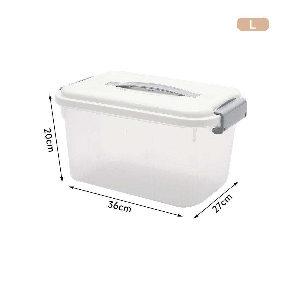 White - LIFE IDEAS - 2pcs Storage Box with Lid - 2