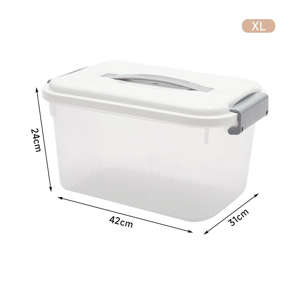 White - LIFE IDEAS - 2pcs Storage Box with Lid - 3