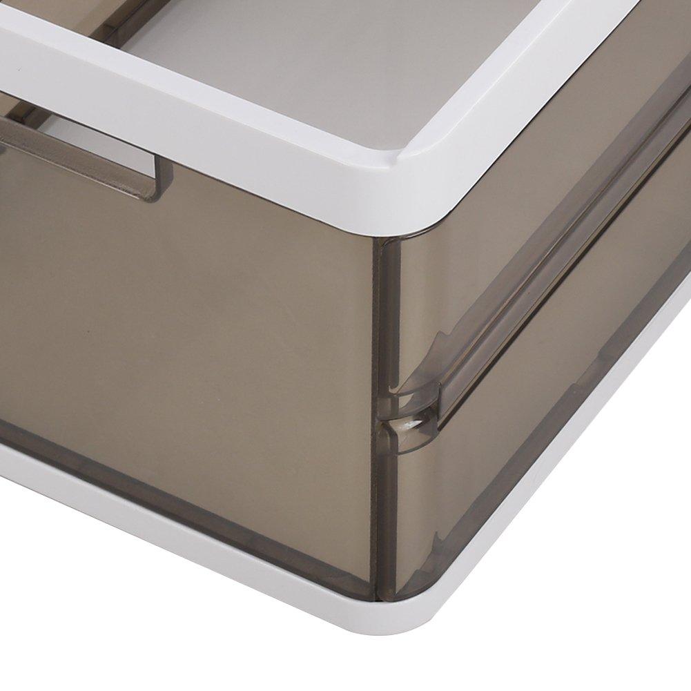 White/Brown - LIFE IDEAS - 2pcs Clothes Storage Box - 8