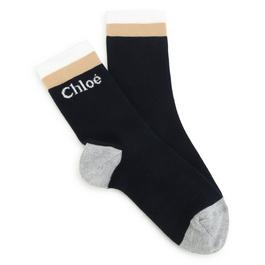 Chloe Logo Socks Jn41