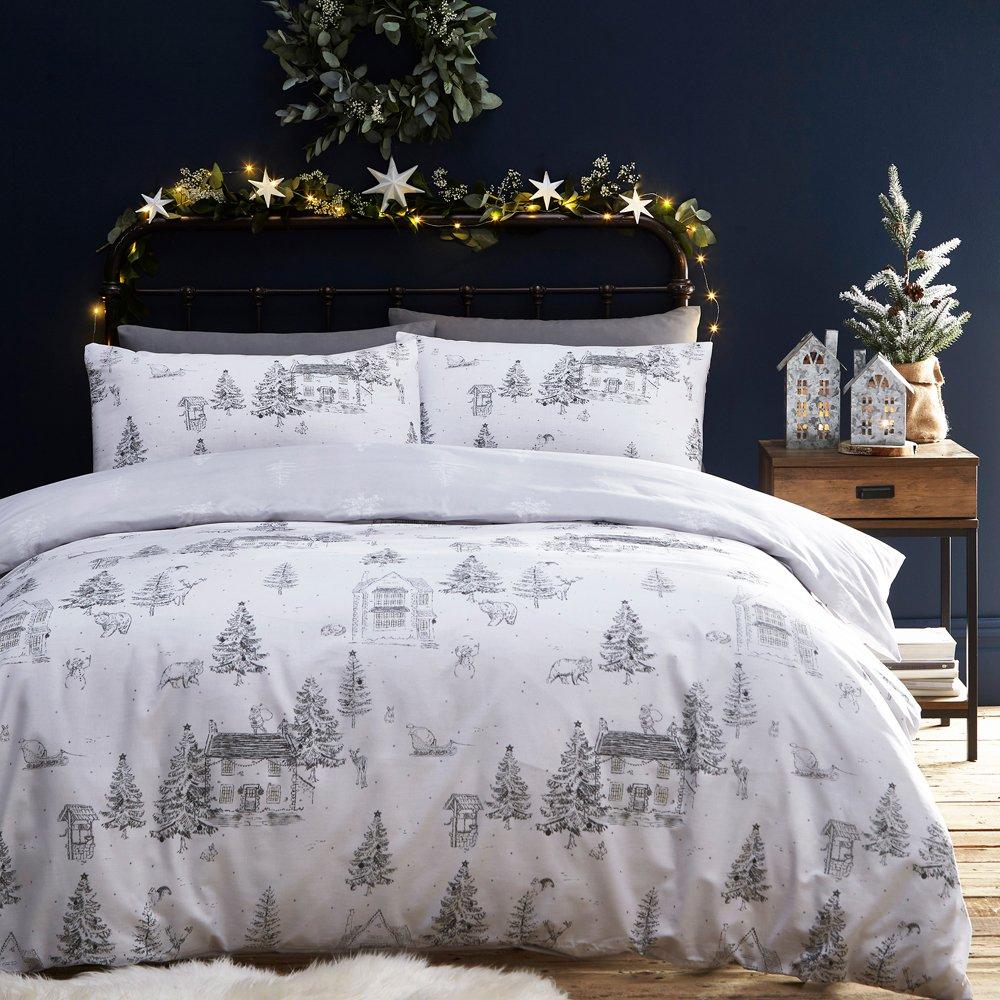 Snow - furn. - Mid Winter Toile Reversible Duvet Set - 1