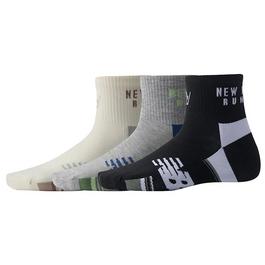 New Balance Running Impact 3 Pack Ankle Socks Mens