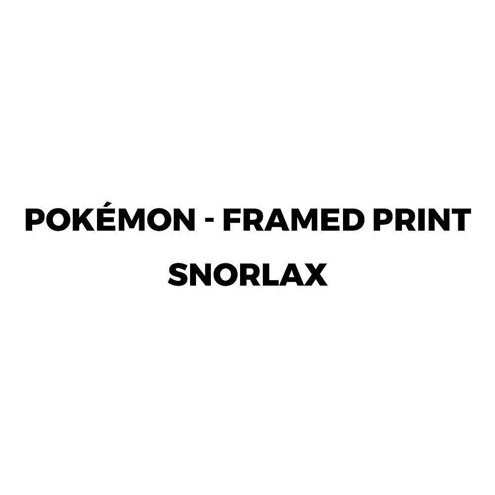 Multi Format An - Pokemon - Framed Print Snorlax (30x40) x2