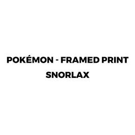 Pokemon GAME Pokémon Framed Print Snorlax (30x40) x2