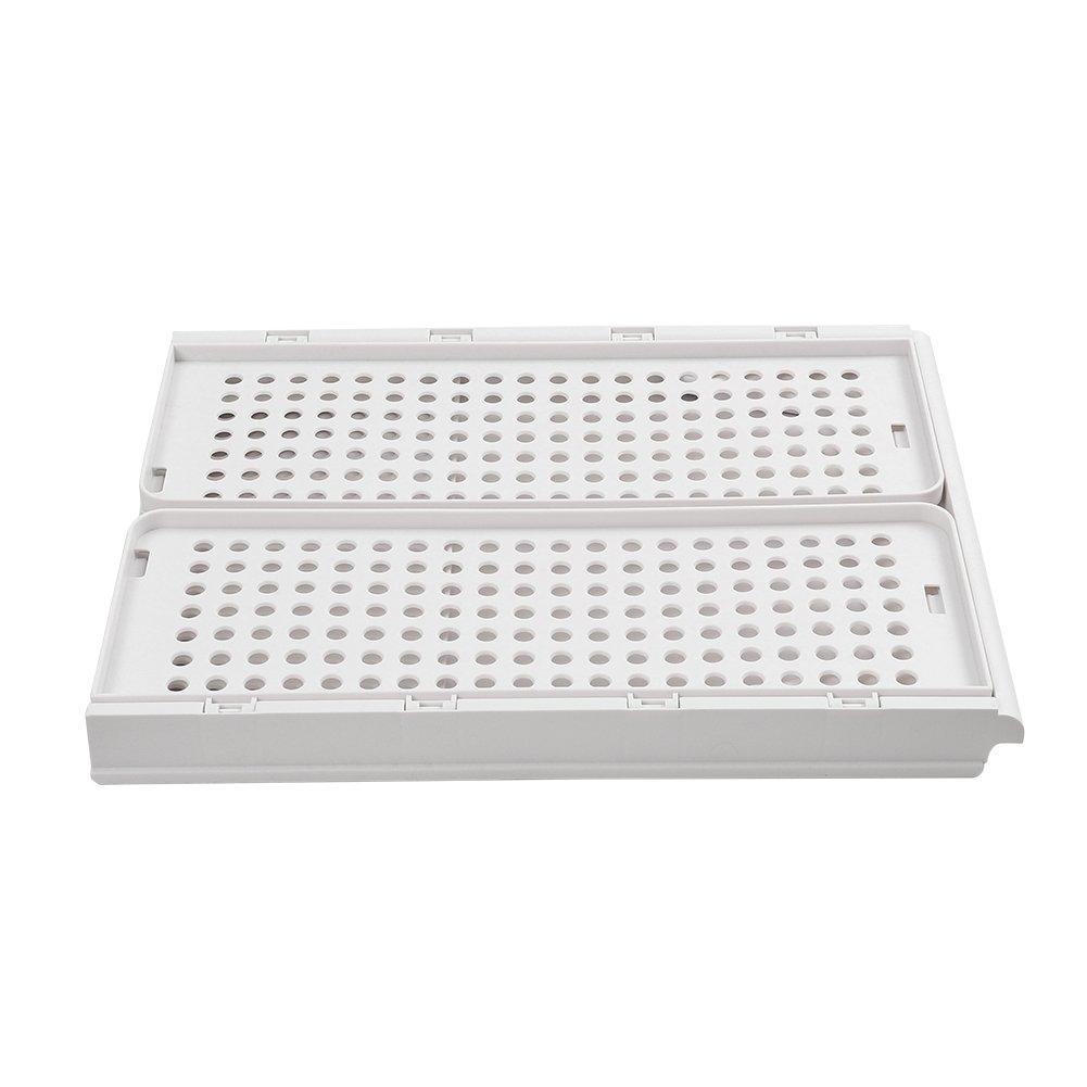 Off White - LIFE IDEAS - 2pcs Foldable Stackable Drawer Storage Basket - 6