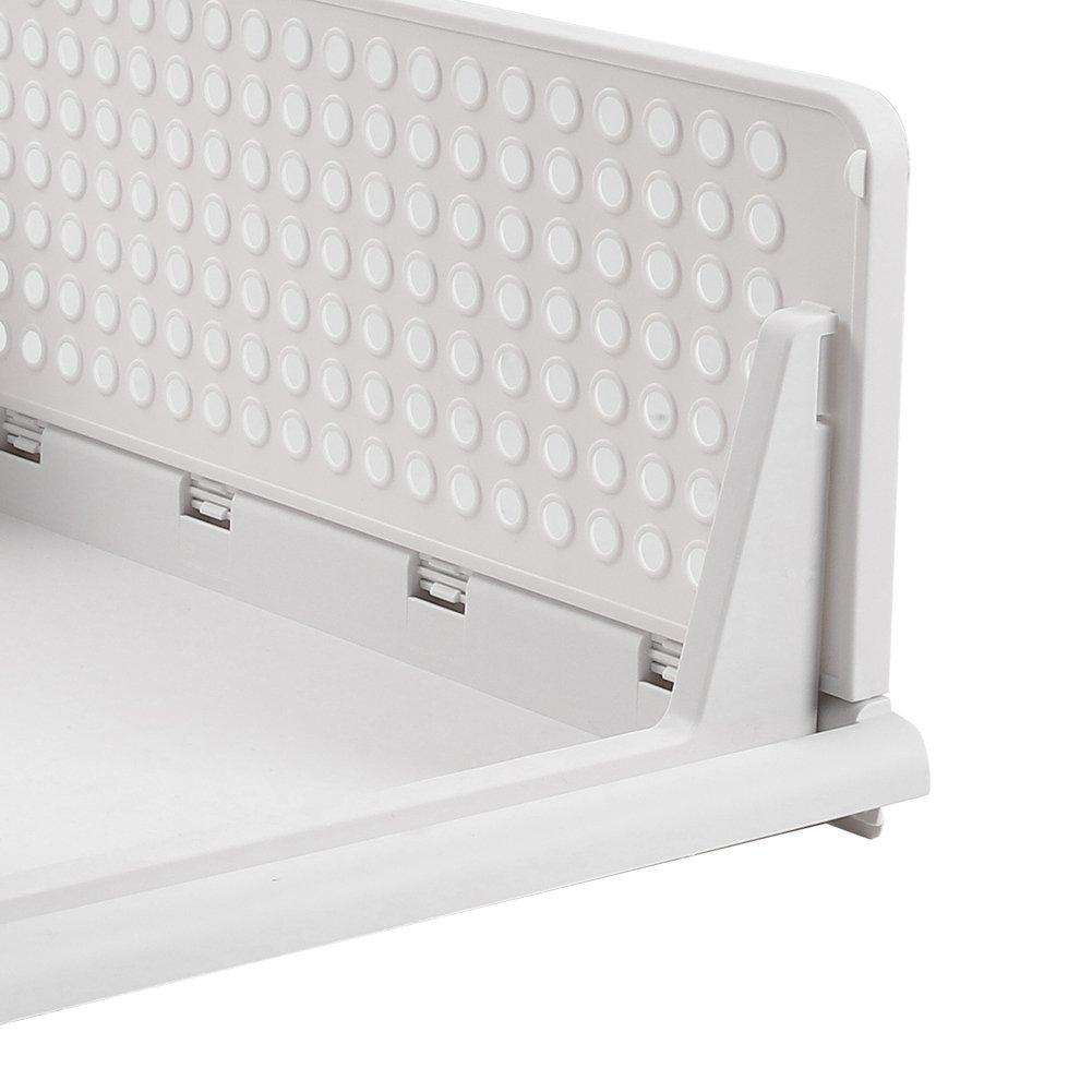 Off White - LIFE IDEAS - 2pcs Foldable Stackable Drawer Storage Basket - 8