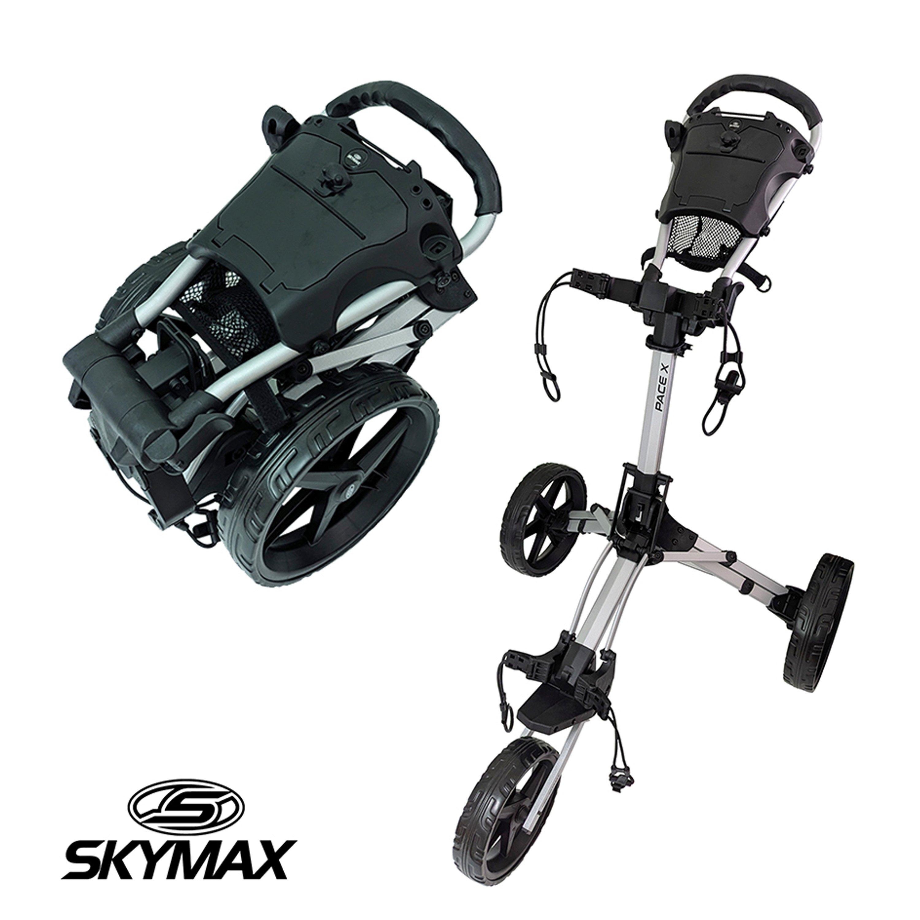 Skymax  Pace X Golf Trolley - Silver/Black