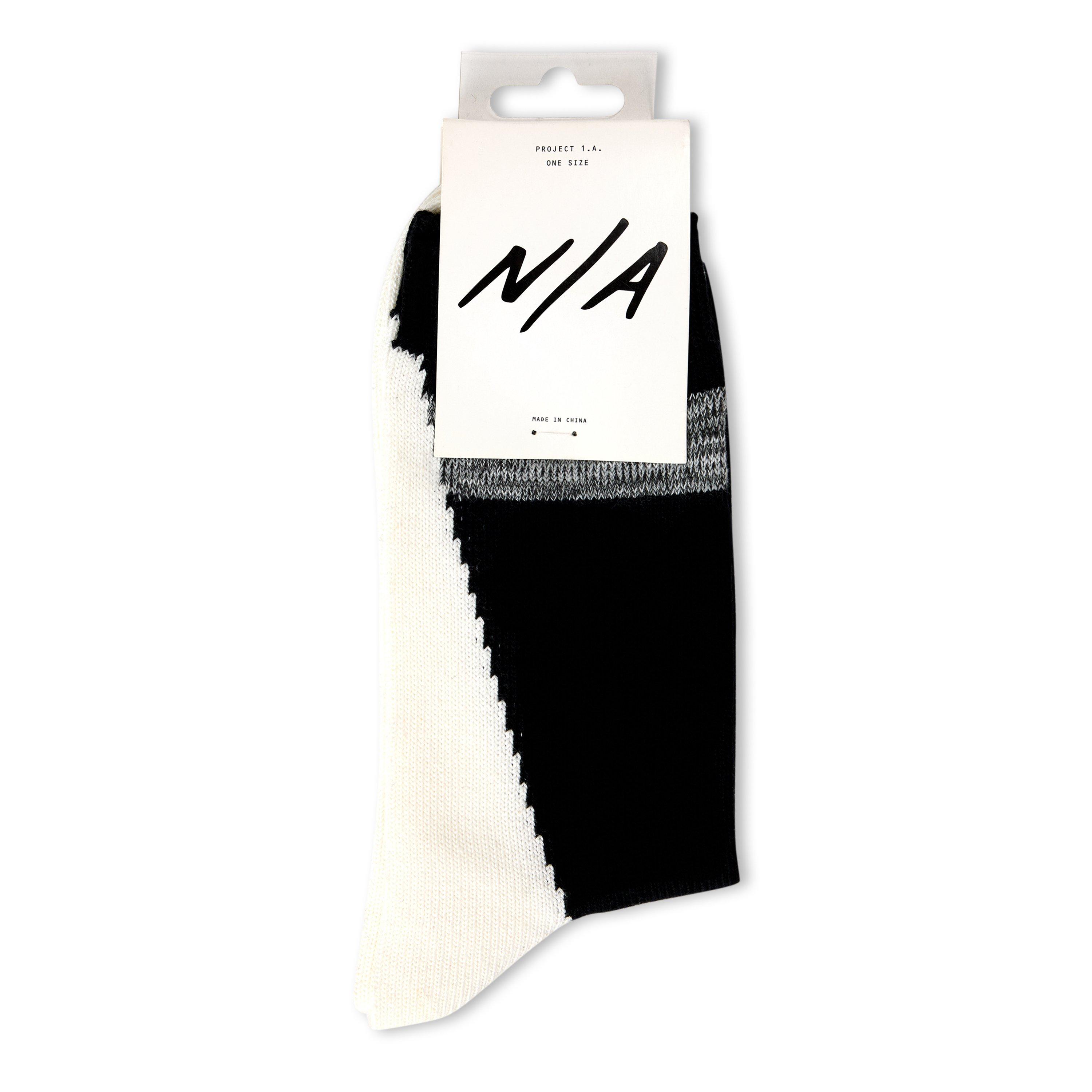 BLACK AND WHITE - Unknown - NA INTARSIA REINFORCE HEE - 2