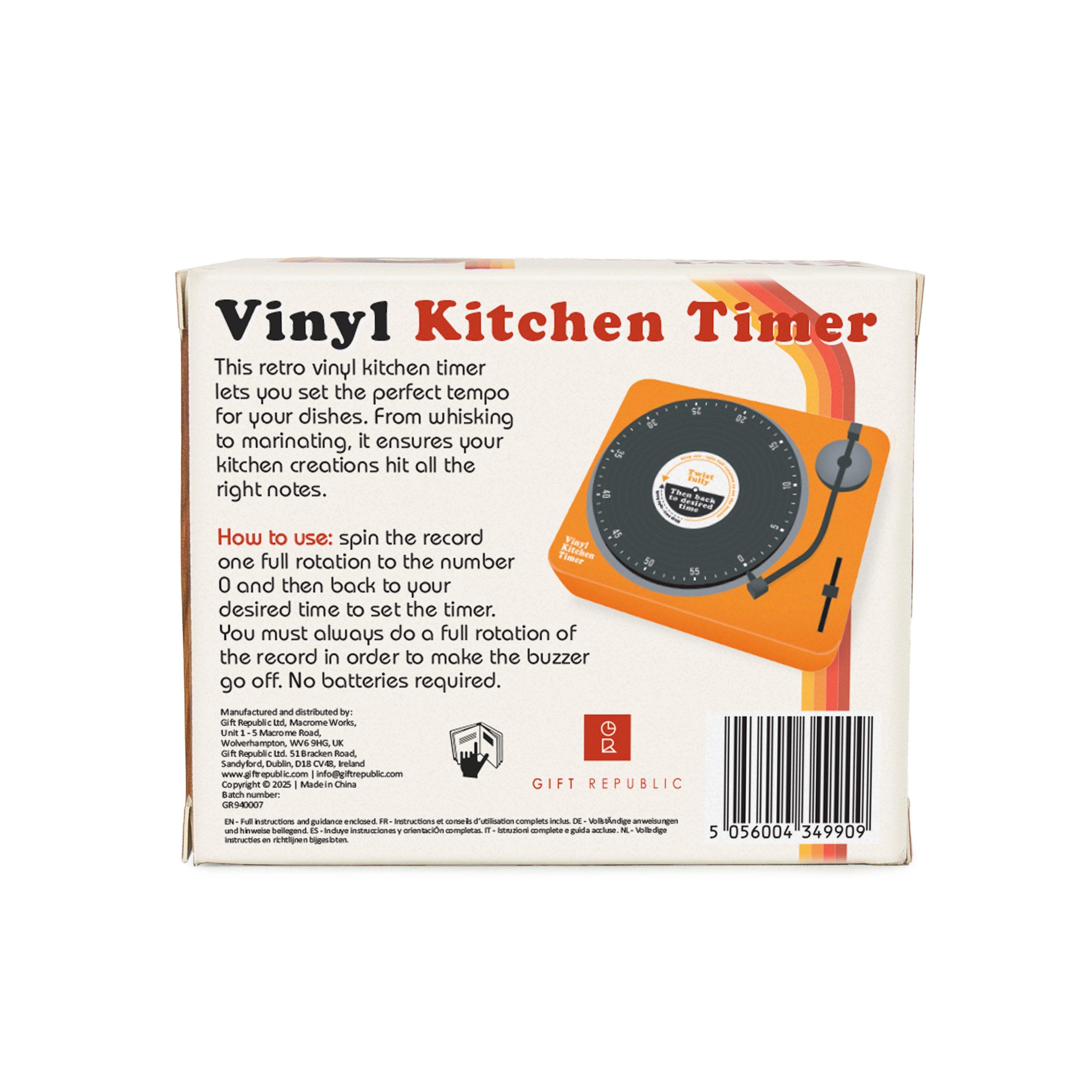 White - Gift Republic - Vinyl Kitchen timer - 6