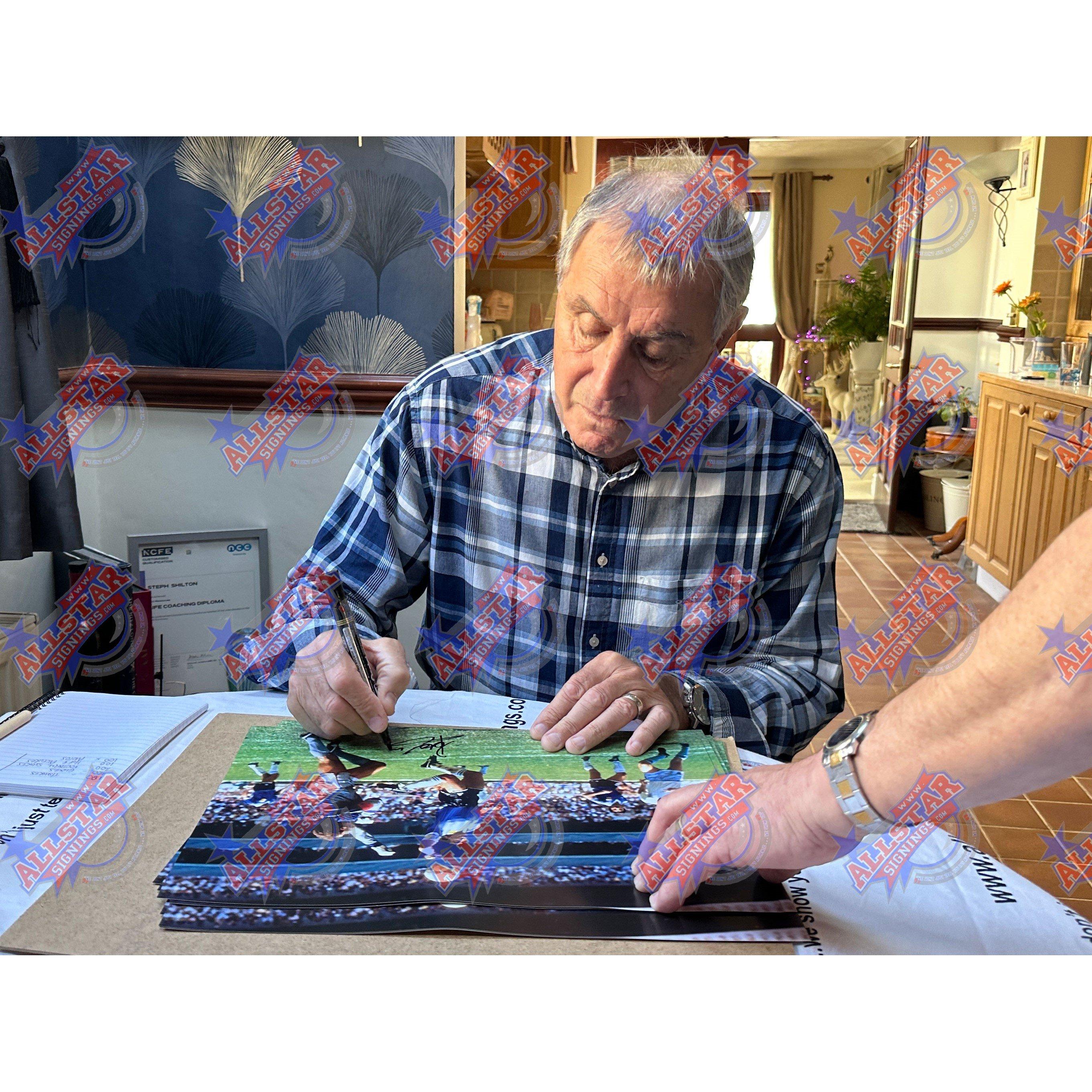 White - AllStarSignings Ltd - Peter Shilton signed Maradona Hand of God photo - 2