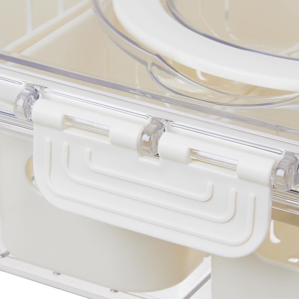 White2 - LIFE IDEAS - 2pcs Fridge Storage Container with Lid - 10