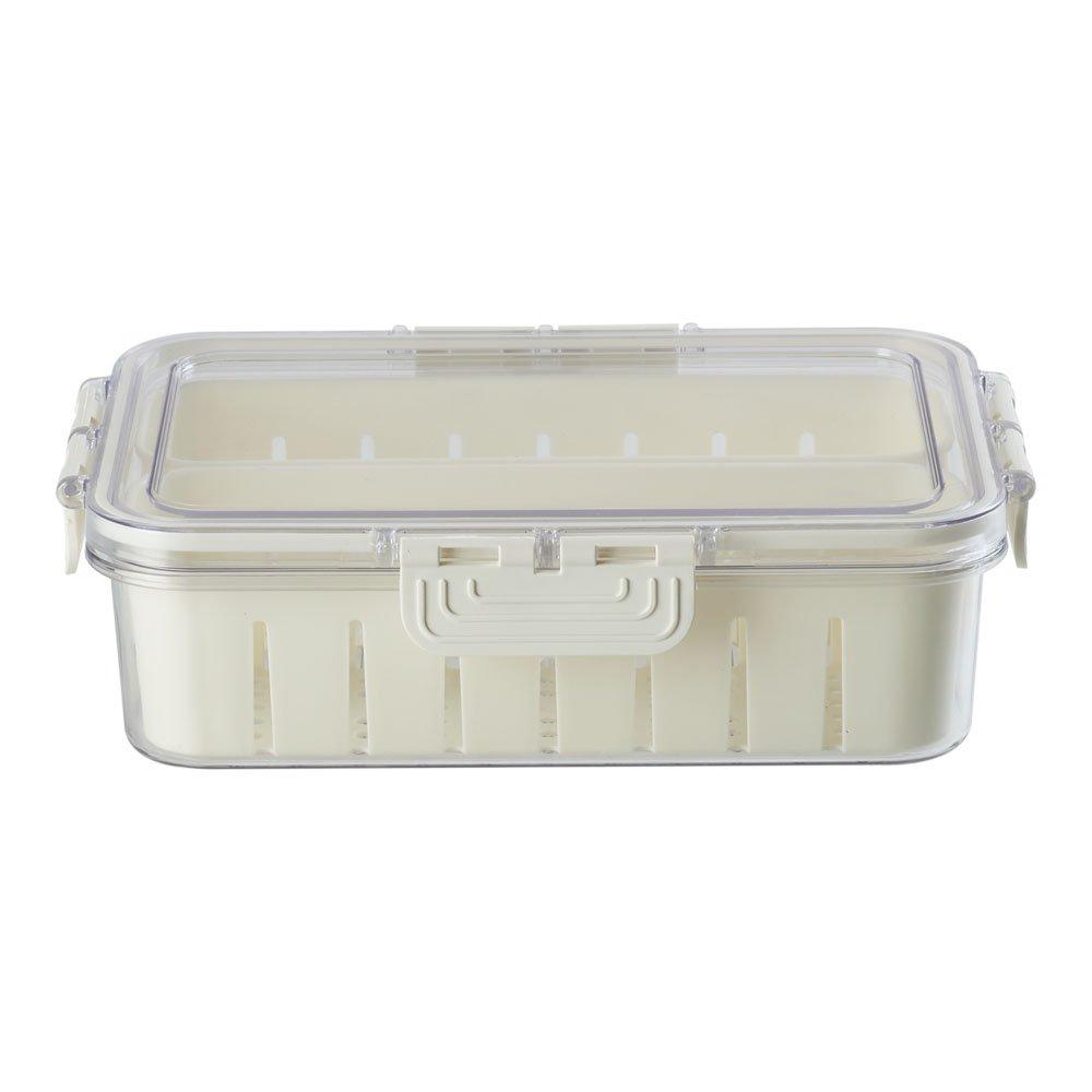 White1 - LIFE IDEAS - 2pcs Fridge Storage Container with Lid - 6