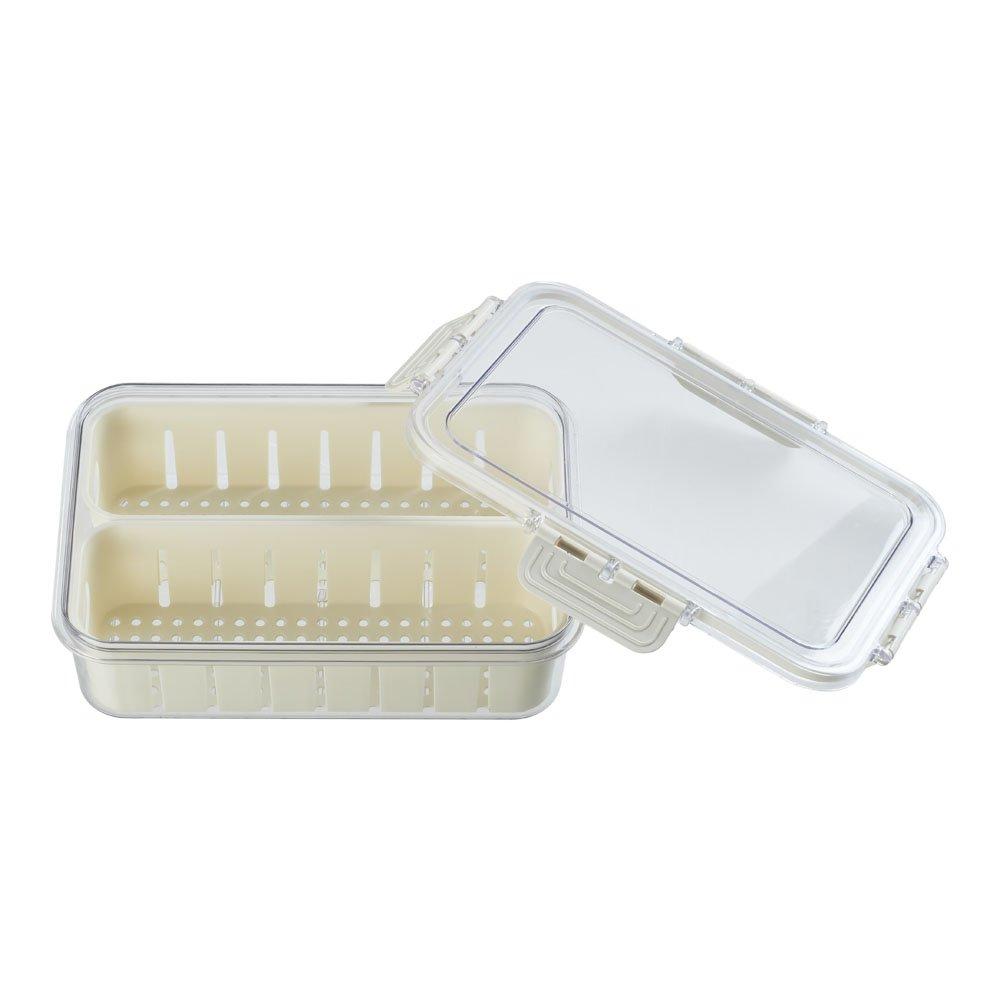 White1 - LIFE IDEAS - 2pcs Fridge Storage Container with Lid - 9