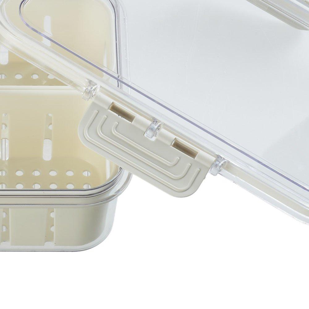 White1 - LIFE IDEAS - 2pcs Fridge Storage Container with Lid - 10