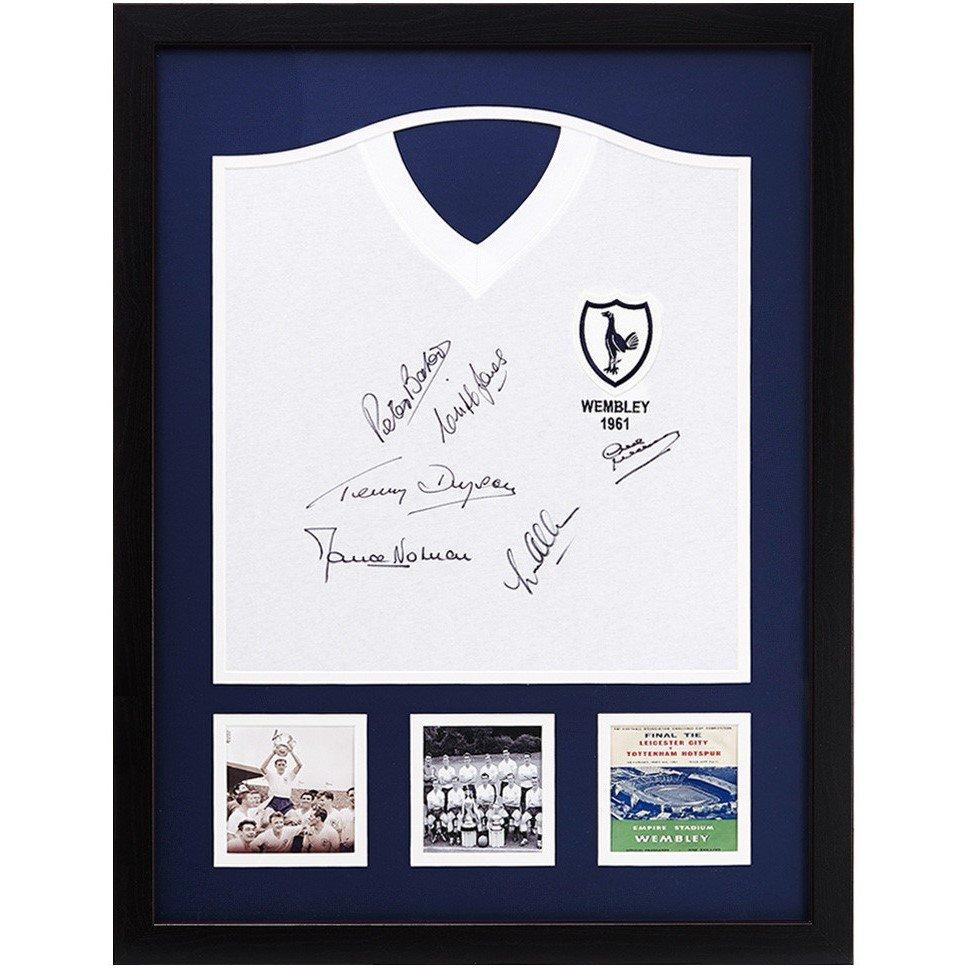 White - AllStarSignings Ltd - Tottenham Hotspur 1961 shirt signed by 6