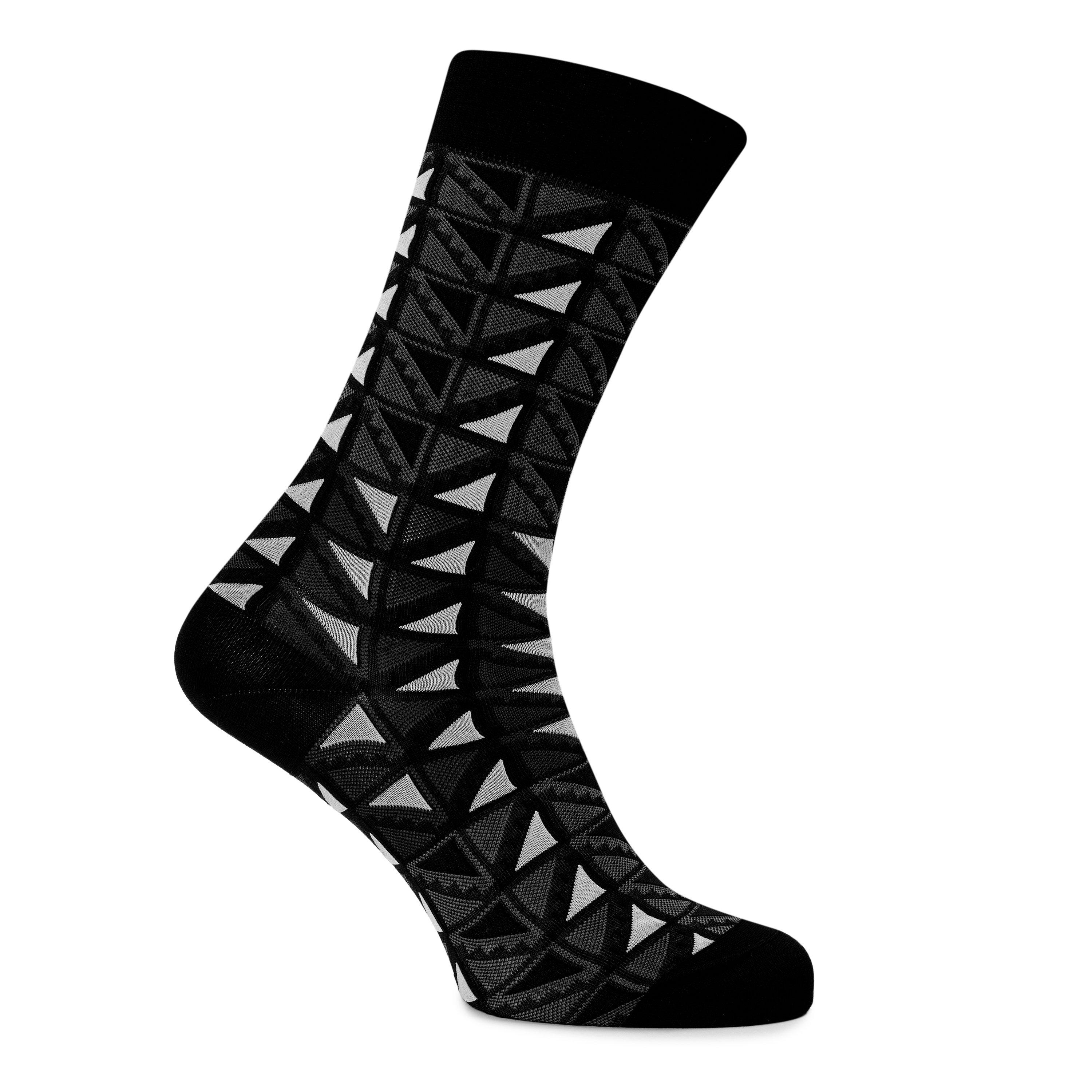 BLACK AND WHITE - Ayame - AYAME C53 NI FLAGS SOCK09 - 1