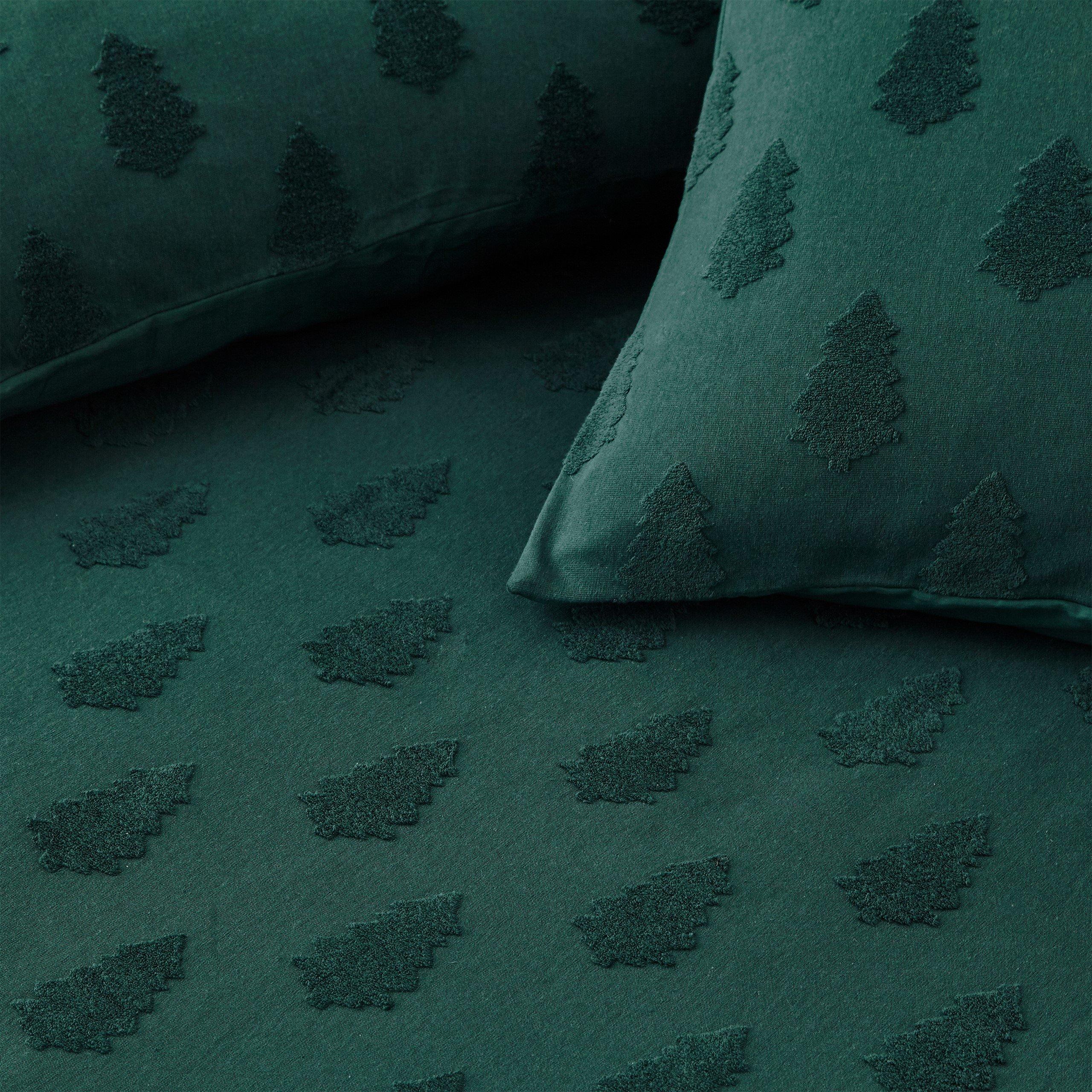 Pine Green - furn. - Tufted Tree Festive Duvet Set - 5