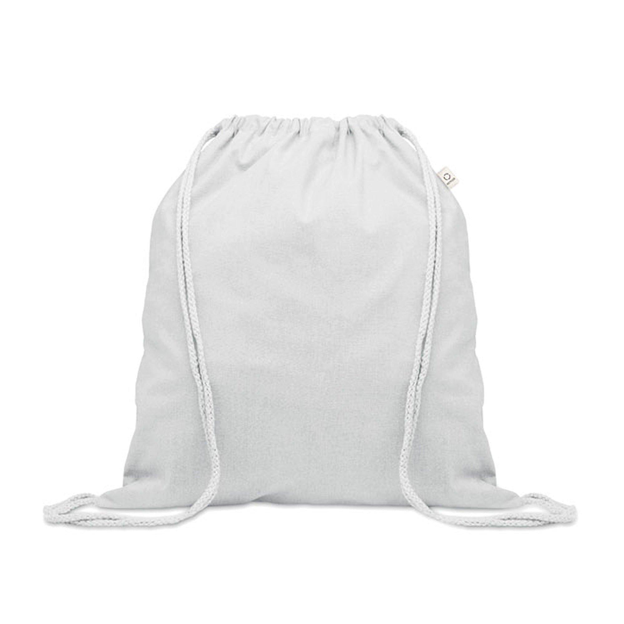 White - Treat Republic - White Recycled Cotton Sports Bag