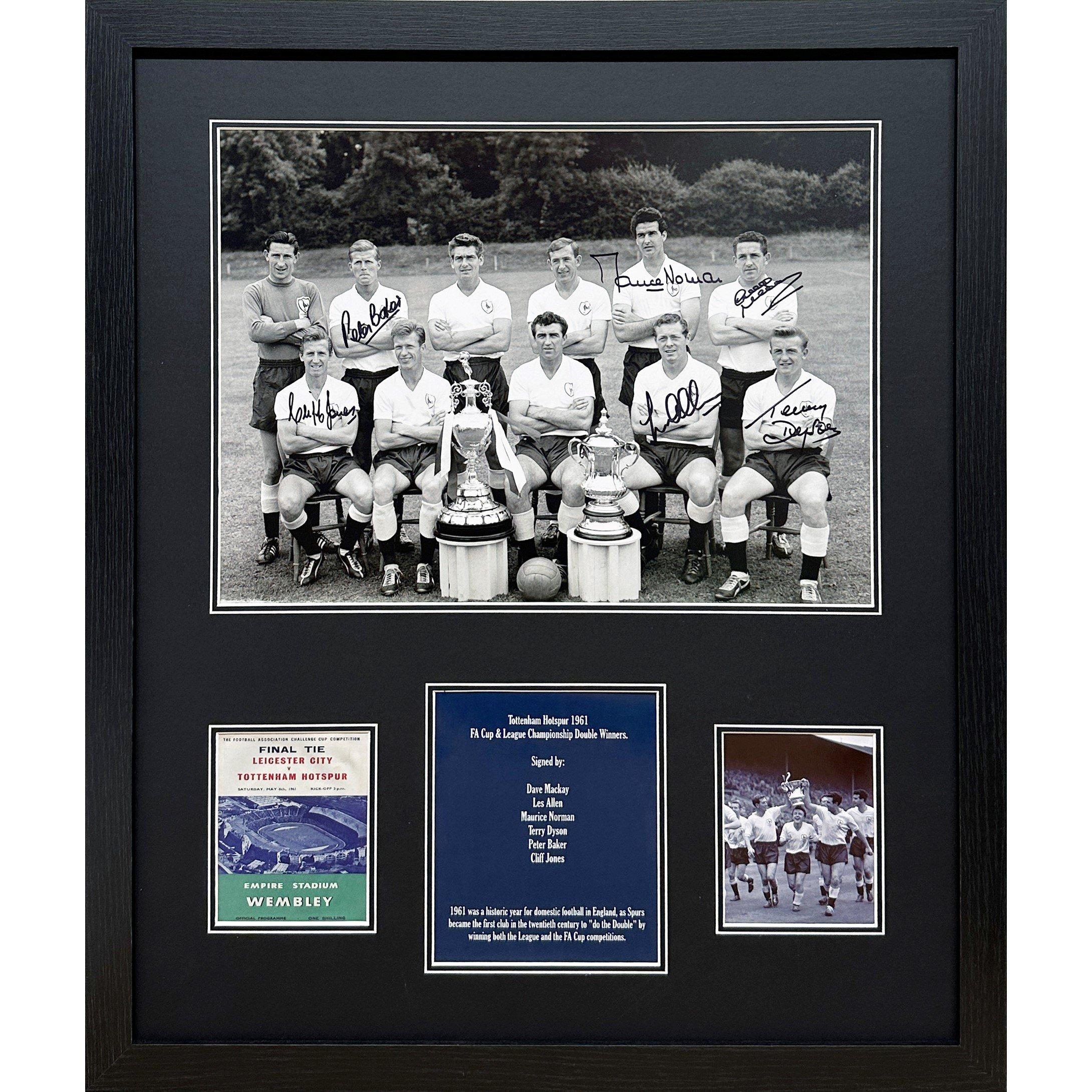 White - AllStarSignings Ltd - Tottenham Hotspur 1961 photo signed by 6 - 1