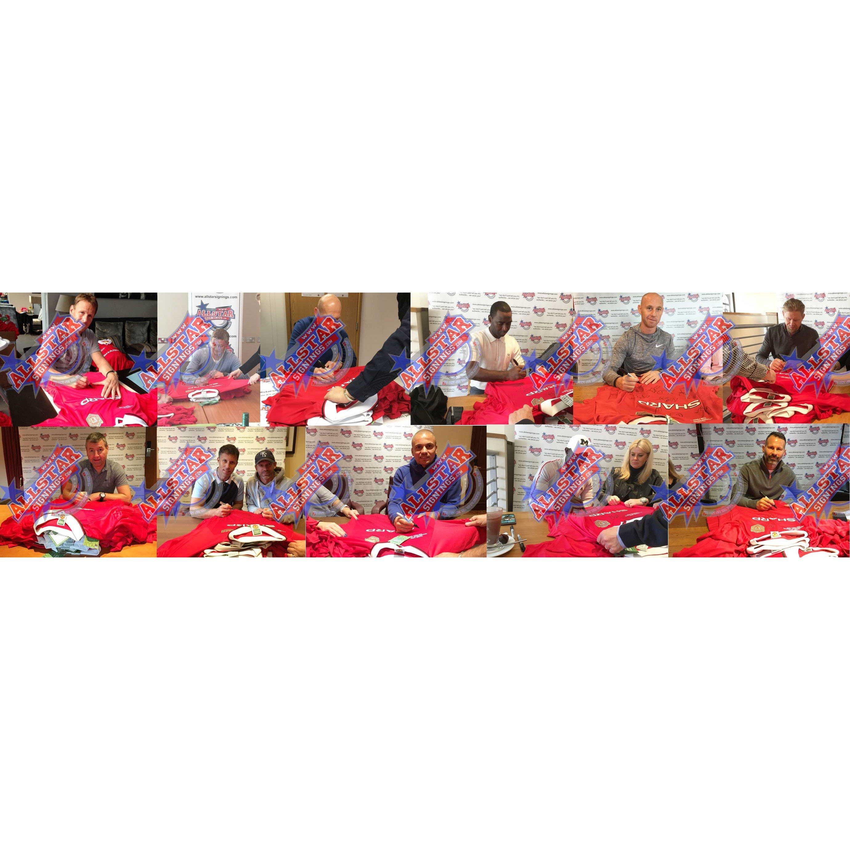 Red - AllStarSignings Ltd - Manchester United 1999 shirt signed x12 - 2