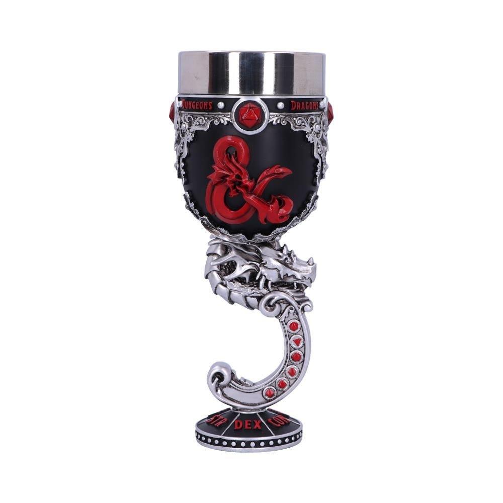 Animals & Nature Unisex Kids Black/Red/Silver Dungeons & Dragons Fantasy Role Play Die D20 Goblet - Resin - Image 5