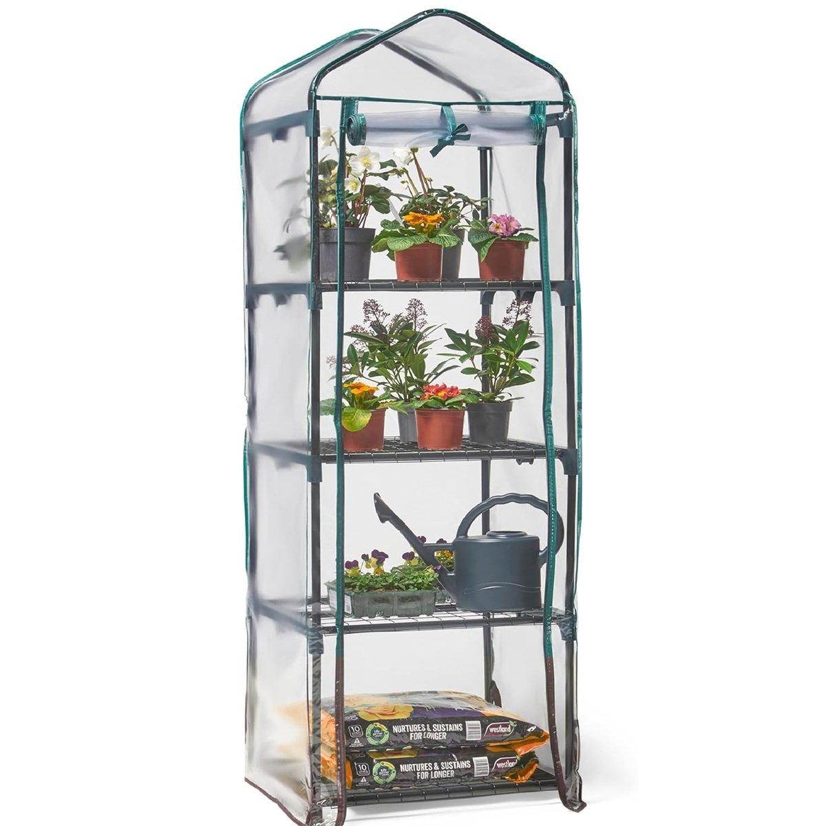 Clear - VonHaus - VonHaus Mini Greenhouse – 4 Tier Green House - 1