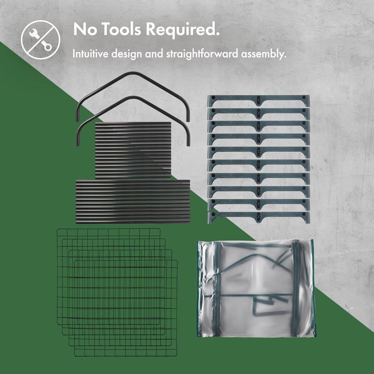 Clear - VonHaus - VonHaus Mini Greenhouse – 4 Tier Green House - 5